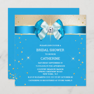 Invitation Bleu or shimmer arc scintillant parties scintillan