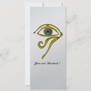 Invitation BLEU TALISMAN, noir et argent en métal