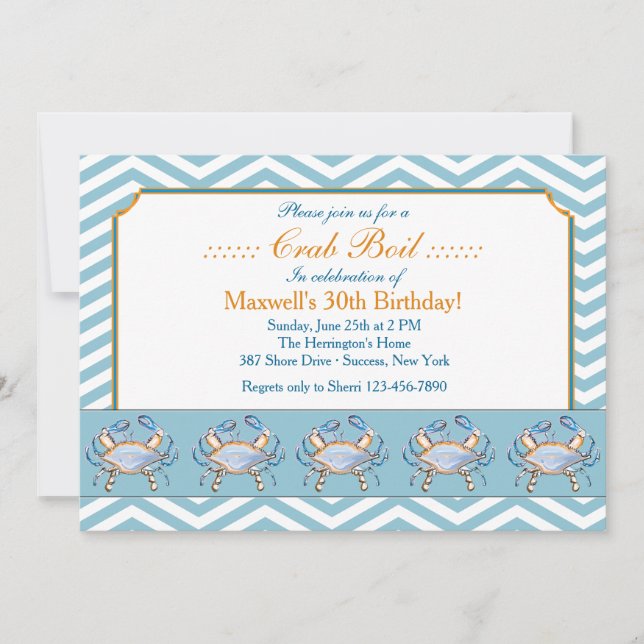 Invitation bleue de défilé de grippage (Devant)