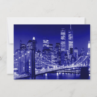 Invitation Bleue de la Ville de New York