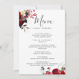 Invitation Bliss de Bourgogne : Elégant Motif floral en Win