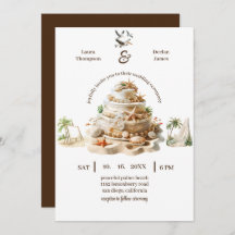 Bliss tropicaux | Gâteau de mariage personnalisé s