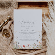 Blissant Boho Fleur sauvage Elopement Réception