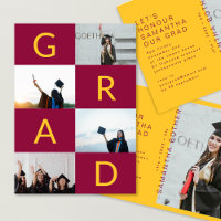 BLOCS DE COULEUR GRAD MULTI Photo Maroon Jaune