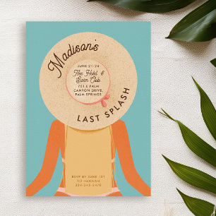 Invitation Blonde Girl Palm Springs Bachelorette Pool
