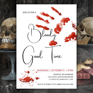 Invitation Bloody Bon Temps Halloween Invitation, Main Sangla