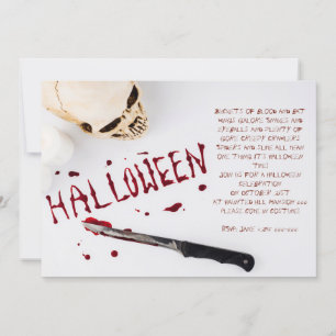 Invitation Bloody Halloween Party