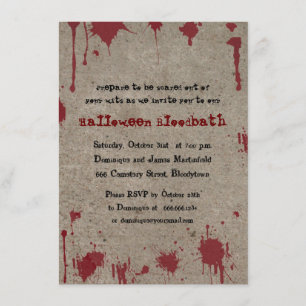 Invitation Bloody Halloween Party