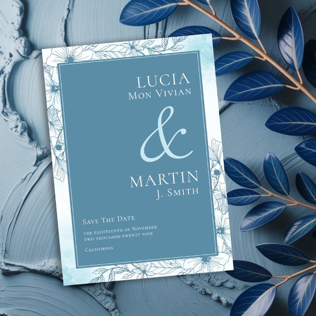 Invitation Bloom In The Winter Enregistrer La Date (Créateur téléchargé)