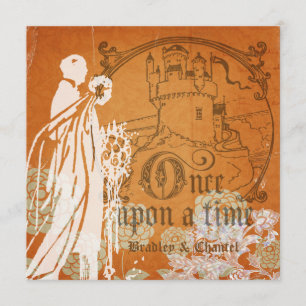 Invitation Blooms sur Orange une fois à l'occasion d'un maria