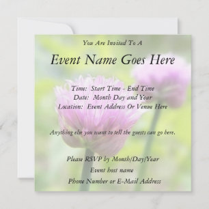 Invitation Blossements de visages