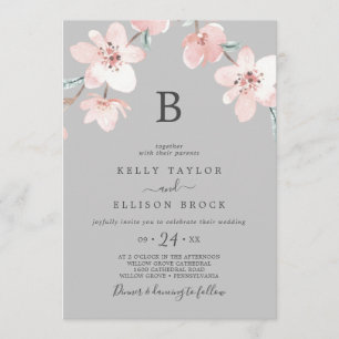 Invitation Blossom des cerisiers du printemps   Mariage de mo