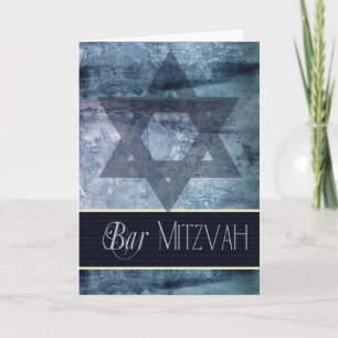 Invitation Blue Bar Mitzvah