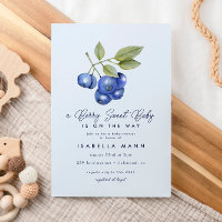 Blue Blueberry Berry Baby shower sucré