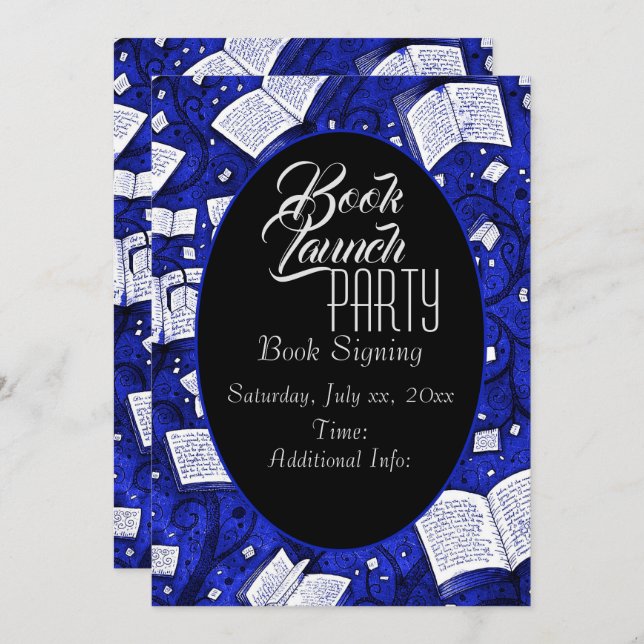 Invitation Blue Book Launch Party (Devant / Derrière)