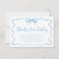 Blue Boy Boy Ribbon Baby shower Livres pour bébé