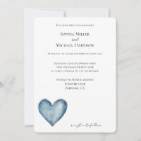 Blue Denim Jean Mariage de coeur