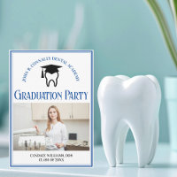 Blue Dental School Photo Custom Graduation Party