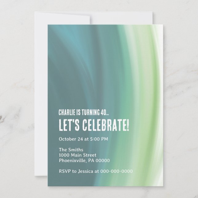 Invitation Blue Dream (Devant)