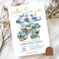 Blue Hydrangea Elle est hors de la Fête des mariée