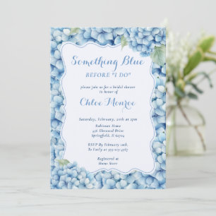 Invitation Blue Hydrangea Quelque Chose De Bleu Avant Que Je 