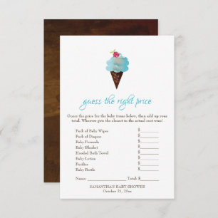 Invitation Blue Ice Cream imagine le jeu du bon prix