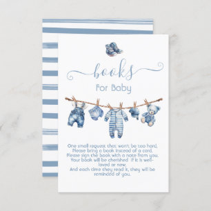 Invitation Blue Jean Baby Denim Livres pour bébé