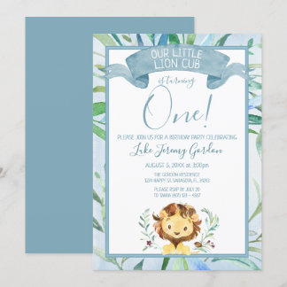 Invitation Blue Lion Club Premier anniversaire