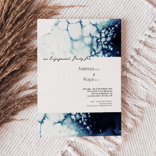 Invitation Blue Nautical Destination Wedding