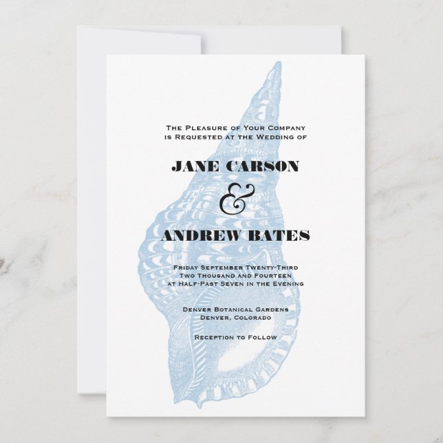 Invitation Blue Shell (Devant)