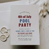 Blue White et Red 4 juillet Pool Party