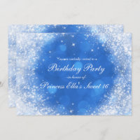 Blue & White Sparkle Cendrillon N'importe quelle f