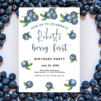 Blueberries 1er anniversaire | Berry First