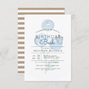 Invitation Blueberry Trio   Berry Watercolor Anniversaire Bas