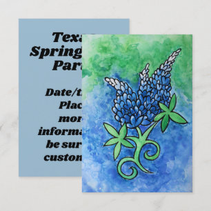 Invitation Bluebonnets du Texas