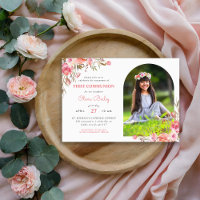 Blush Bouquet Floral Photo Première communion