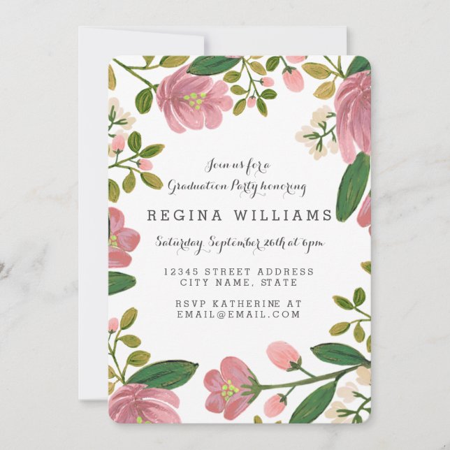 Invitation Blush Bouquet Grand (Devant)