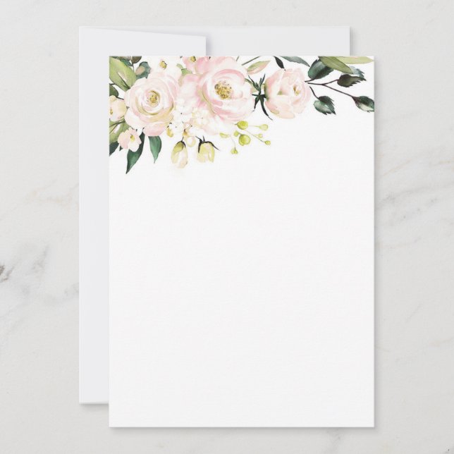 Invitation Blush Floral Mockup (Devant)