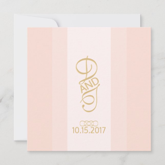Invitation Blush Gold (Devant)