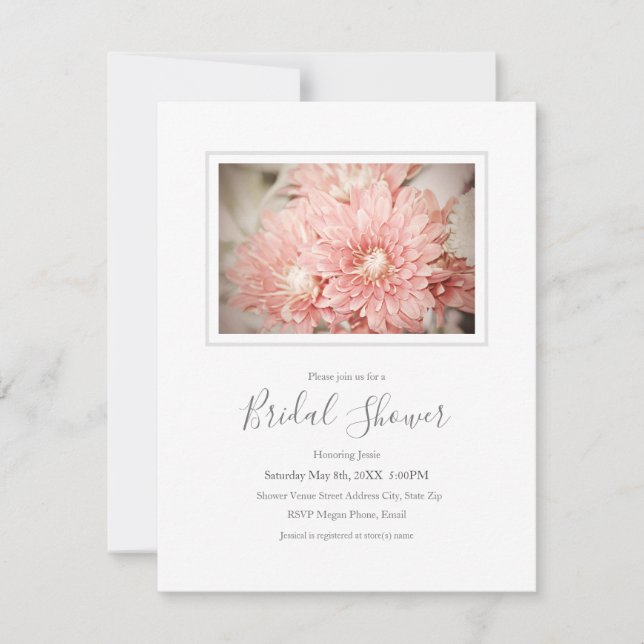 Invitation Blush Mums (Devant)