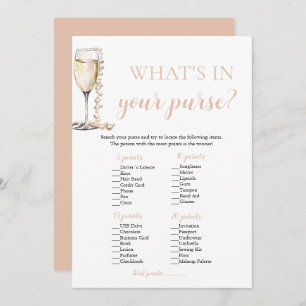 Invitation Blush Pearls & Prosecco Ce qui est dans votre jeu