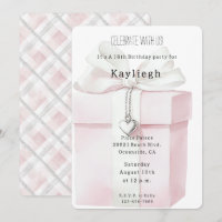 Blush Pink Bow Cadeau Coeur Charme Anniversaire
