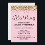 Invitation Blush Pink Gold Parties scintillant 30e anniversai<br><div class="desc">Blush Pink Gold Parties scintillant Invitation, 30e invitation Anniversaire Faisons la fête, modèle numérique Trente ans, Téléchargement instantané Quarante cinquante soixante, Personnalisé 21e 40e 50e 60e, Élégant Milestone Celebrate Sweet 16, Personnalisé 18e Glam Golden Confetti, Calligraphie Adulte Design moderne script, Chic tendance simple pour elle, Bling 16e quinceanera 15e célébration...</div>