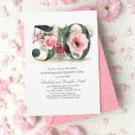 Invitation Blush rose floral 50e anniversaire de mariage<br><div class="desc">Adorables fleurs aquarelles rose blush pour invitations de fête d'anniversaire de mariage de 50 ans</div>