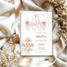 Invitation Blush Rose Marie Antoinette