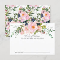 Blush Roses & Peonies Mariée Mots de la sagesse Ca
