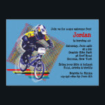 Invitation BMX emballant l'invitation<br><div class="desc">Une invitation colorée de BMX qui saute presque outre de la page. Votre garçon ou fille sera captivé pour inviter des amis à leur partie avec cette conception. Il est facile customiser la carte avec vos mots, options de police, de couleur de police, de papier de forme et choix de...</div>