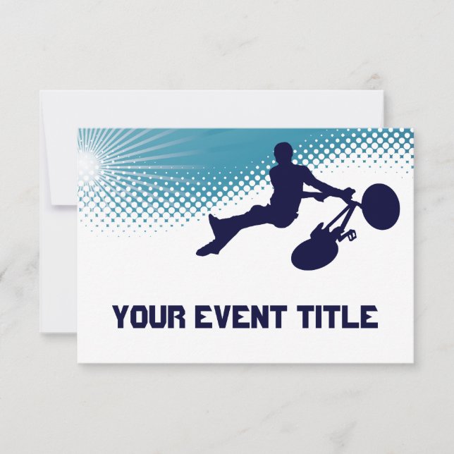 Invitation bmx extrèmement haut (Devant)