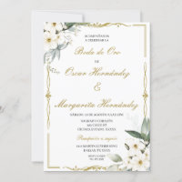 Boda de oro élégante éditable