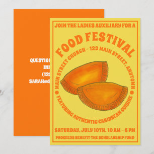 Invitation Boeuf jamaïcain Patty Food Fest Cuisine caribéenne